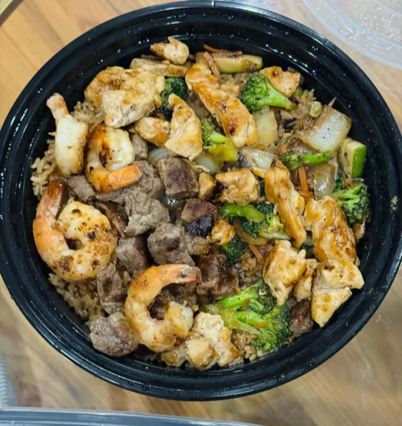 Trio Combo Hibachi — chicken, steak, and shrimp